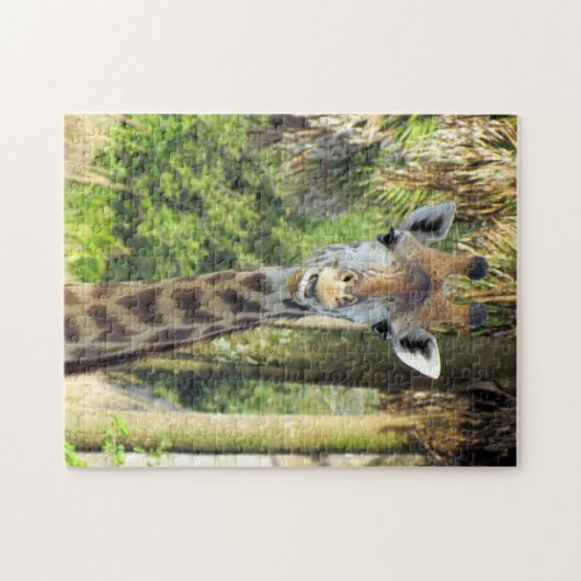 Gekke Giraffe Puzzle Legpuzzel (Horizontaal)