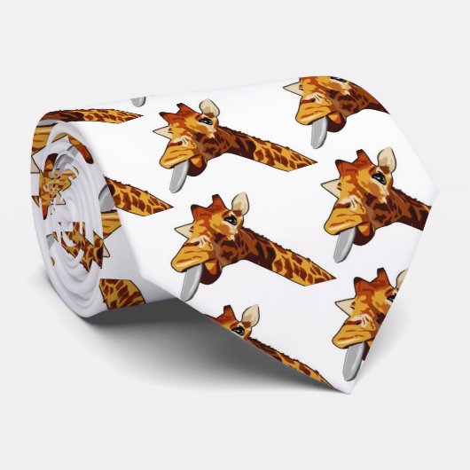 Gekke Giraffe Stropdas (Opgerold)