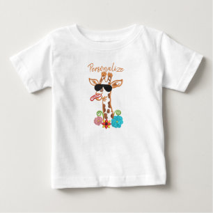 Gekke Giraffe zonnebril Funny Face Sarcastic