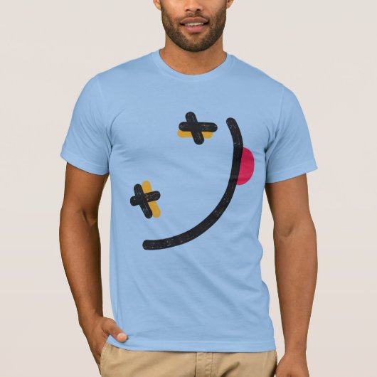 Gekke glimlach Face Emoji T-shirt (Voorkant)