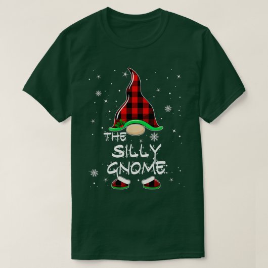 Gekke Gnome Buffalo Pset Matching Family Christma T-shirt (Design voorkant)
