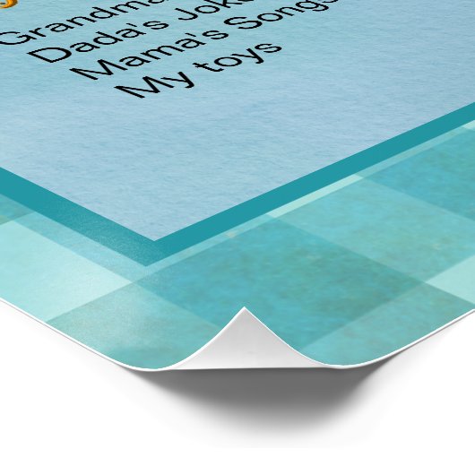 Gekke Go Eerste Jaar Boy's Birthday Milestone Boar Perfect Poster (Hoek)