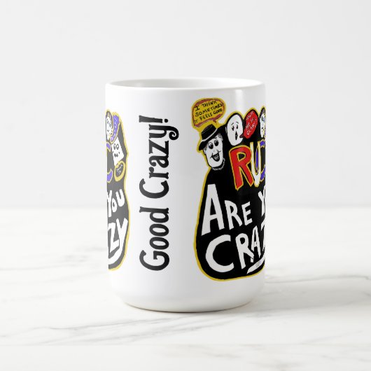 Gekke goede vibes, levendig koffiemok (Center)