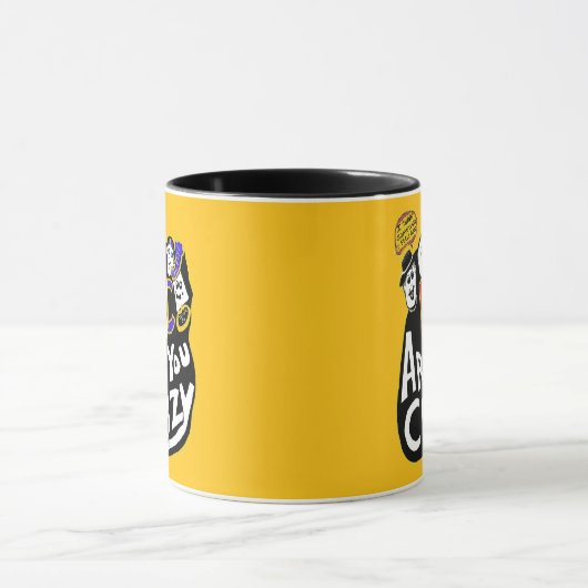 Gekke goede vibes, levendig mok (Midden)