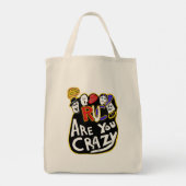 Gekke goede vibes, levendig tote bag (Achterkant)