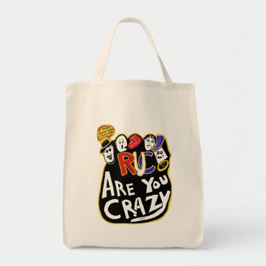 Gekke goede vibes, levendig tote bag (Voorkant)