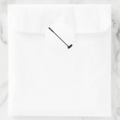 Gekke golfclubs ronde sticker (Tas)