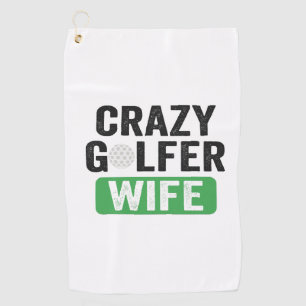 Gekke Golfer Echtgenote Grappige Golf Weduwe Echtg Golfhanddoek