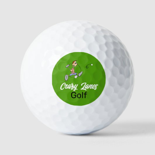 Gekke Golfer, Mini Golfbaan Golfballen (Voorkant)