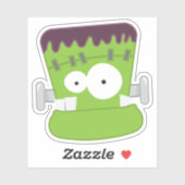 Gekke Goofy Frankenstein's Monster Face Sticker (Vel)