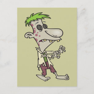 gekke goofy zombie cartoon briefkaart