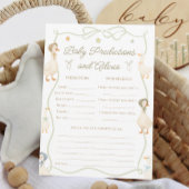 Gekke Goose Baby shower Baby voorspellingen Game K Kaart