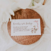 Gekke Goose Baby shower Boeken voor Baby Informatiekaartje