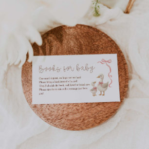 Gekke Goose Baby shower Boeken voor Baby Informatiekaartje