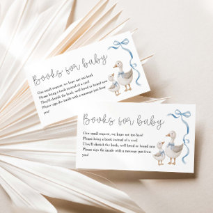 Gekke Goose Baby shower Boeken voor Baby Informatiekaartje
