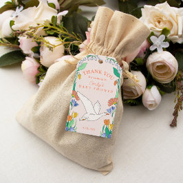 Gekke Goose Baby shower Dank je wel Cadeaulabel