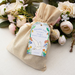 Gekke Goose Baby shower Dank je wel Cadeaulabel