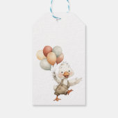 Gekke Goose Baby shower dank u gunst Cadeaulabel (Achterkant)