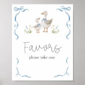 Gekke Goose Baby shower Favors Poster (Voorkant)