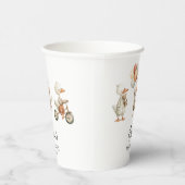 Gekke Goose Baby shower gepersonaliseerde papieren Papieren Bekers (Rechts)