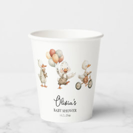 Gekke Goose Baby shower gepersonaliseerde papieren Papieren Bekers