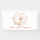 Gekke Goose Baby shower Girl Banner (Horizontaal)