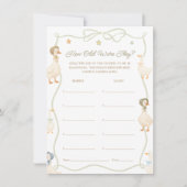 Gekke Goose Baby shower Hoe oud waren ze spel Kaart (Voorkant)