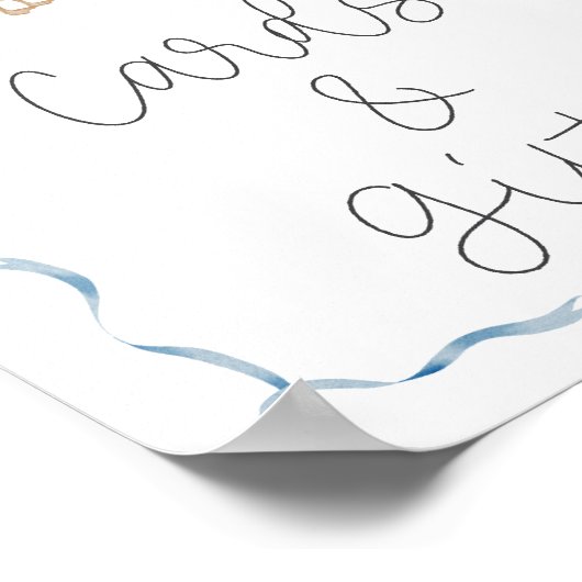 Gekke Goose Baby shower Kaarten en geschenken Poster (Hoek)