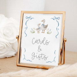 Gekke Goose Baby shower Kaarten en geschenken Poster
