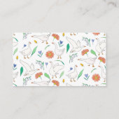 Gekke Goose Baby shower Luier Raffle Informatiekaartje (Achterkant)