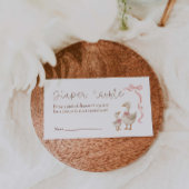 Gekke Goose Baby shower Luier Raffle Informatiekaartje