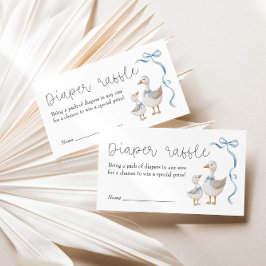 Gekke Goose Baby shower Luier Raffle Informatiekaartje