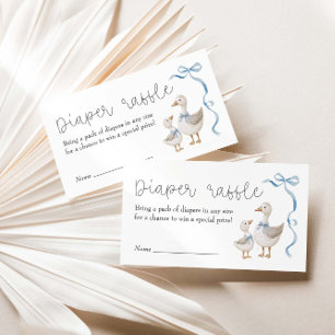 Gekke Goose Baby shower Luier Raffle Informatiekaartje