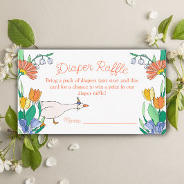 Gekke Goose Baby shower Luier Raffle Informatiekaartje