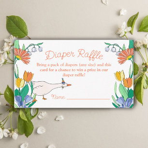 Gekke Goose Baby shower Luier Raffle Informatiekaartje