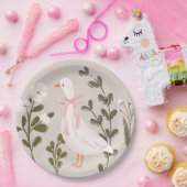 Gekke Goose Baby shower Papier Borden Papieren Bordje (Feest)