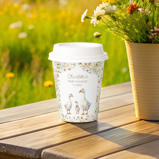Gekke Goose Baby shower Papieren Cups Bekers