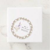 Gekke Goose Baby shower Pop het! Als ze poppen Bedankjes Labels (In situ)