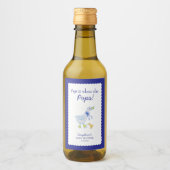 Gekke Goose Baby shower Pop het als ze Poppen Wijn Etiket (Voorkant)