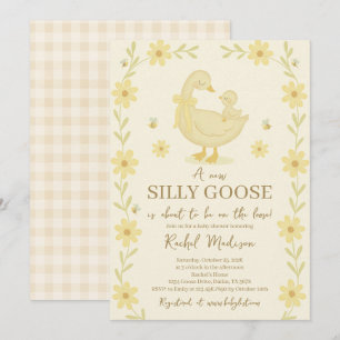 Gekke Goose Baby shower Uitnodiging