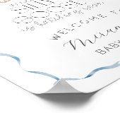 Gekke Goose Baby shower Welkom Poster (Hoek)