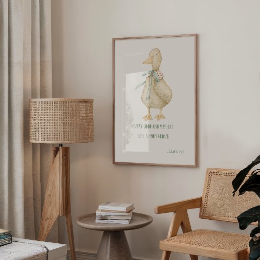 Gekke Goose Bible Verse Wall Print