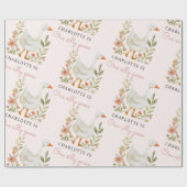 Gekke Goose Birthday Wrapping Paper Cadeaupapier (Vlak)