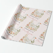 Gekke Goose Birthday Wrapping Paper Cadeaupapier (Uitgerold)
