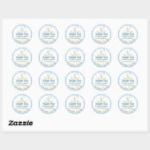 Gekke Goose Blue Balloon Verjaardag Ronde Sticker (Vel)