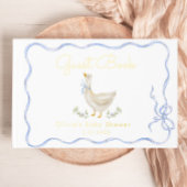 Gekke Goose Blue Bow Baby shower Gastenboek