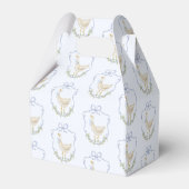 Gekke Goose Blue Bow babyshower Bedankdoosjes (Achterkant)