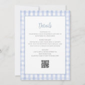 Gekke Goose Blue Boy Baby shower alles in één Kaart (Achterkant)