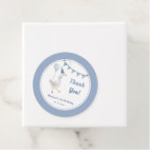 Gekke Goose Blue Boy Verjaardag Bedankjes Labels (In situ)