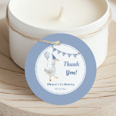 Gekke Goose Blue Boy Verjaardag Bedankjes Labels